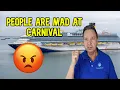 Download Lagu MENSEN ZIJN BOOS OP CARNIVAL CRUISE-LIJNEN, SCHIP VASTGELOPEN NA BRAND.