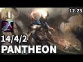 Pantheon Top vs Shaco - EUW Master Patch 12 23