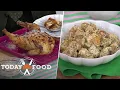 Garlic Parm Chicken and Crispy Potato Salad Get the Recipes