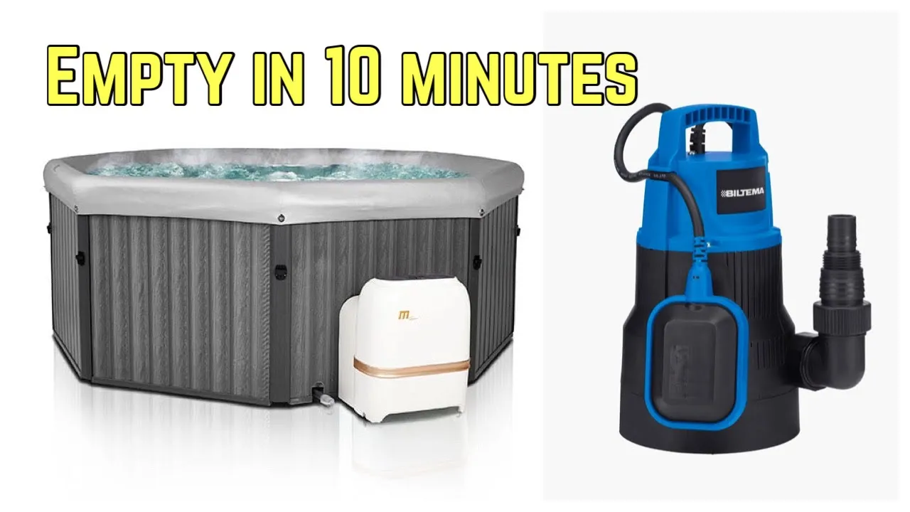 How I Drain My 1200L Mspa Tuscany in 10 Minutes