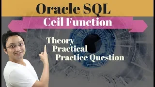 Tutorial Ceil function Round up the nearest whole number number function in Oracle SQL database