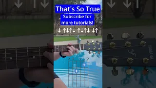 That S So True Easy Guitar Tutorial That S So True By Gracie Abrams Guitar Cover 