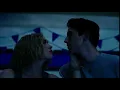 Wally and Maddie kiss at the pool