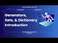 Learn Comprehensions Questions Generators Set Dictionary Explained Urdu Hindi