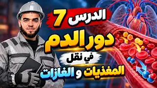 النشاط 07 : دور الدم في نقل المغذيات و الغازات التنفسية للرابعة متوسط علوم طبيعية