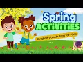 Spring Activities Outside English Vocabulary for Kids