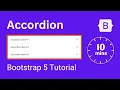 Accordion in 10 mins - Funku Coder Bootstrap 5 tutorial for beginners