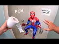 LATE FOR TOILET POV Broke Into Spider-Man House