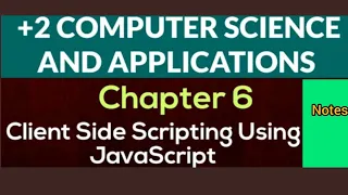 Plus Two Computer Science Chapter 6 Client-Side Scripting Using JavaScript Notes