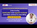 Day-3 Mastering hashCode equals in Java Must-Know for Collections Interviews