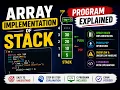 1 3 Stack Using Array Made Easy C Program Explained With Notes