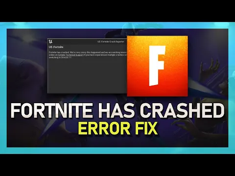 How To Fix Fortnite Crash Reporter Fortnite Has Crashed Error on PC