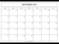 September 2026 Printable Calendar Free A4 US Letter PDF Portrait Landscape