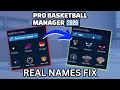 How to add NBA to Pro Basketball Manager 2026 | Real names fix FULL installation guide for PBM26