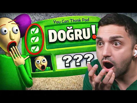 Video Thumbnail: BALDİNİN EN ZOR SORULARINI DOĞRU CEVAPLADIM!