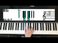How To Play Bb Chord On Piano
