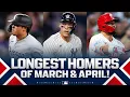 The LONGEST home runs of March April 2026 Ft Murakami Trout Judge Schwarber and more