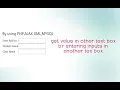 Get value in other text box by user inputs in textbox By using PHP AJAX XML MYSQL