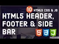 HTML 5 Layouts Header Footer Side Bar