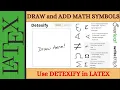 Finding and Inserting Math Symbols and Formulas in Latex Detexify