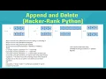 HackerRank Append and Delete Python