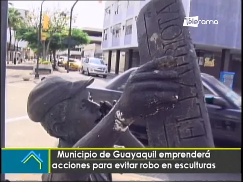 Municipio de Guayaquil emprenderá acciones para evitar robo en esculturas