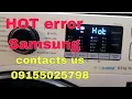 HOT error Samsung Frontload Automatic washing