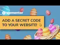 Easter Egg Code Elementor Tutorial