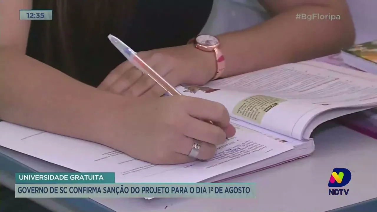 Governo de SC confirma sanção do projeto Universidade Gratuita para o dia 1º de agosto