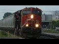 Northbound CN Grain Train With Brand New Cars Centralia IL