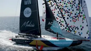 Boat Footage of Leg 6 including the Kiel Fly-By the Ocean Race