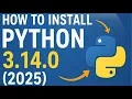 How to Install Python 3 14 0 on Windows 2025 Update Python Programming
