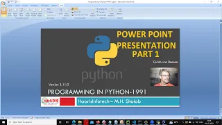 PYTHON PPT - PART1