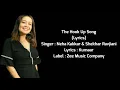 Neha Kakkar : Hook Up Full Song (Lyrics) | Shekhar Ravjiani | Tiger & Alia | Vishal-Shekhar, Kumaar