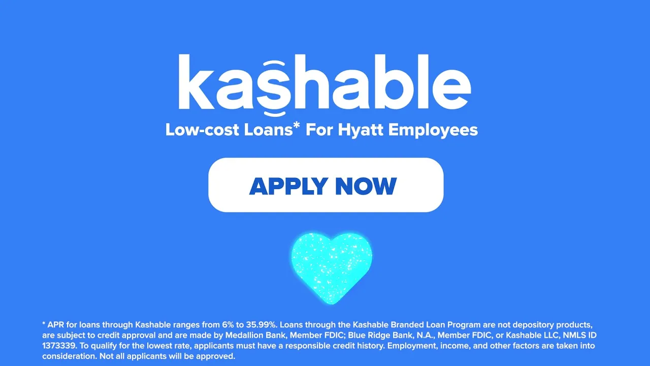 Kashable — Kashable - Low-cost Loans for Hyatt Employees (YouTube video ad)