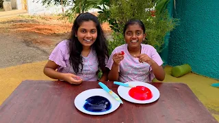 5min Jelly cake 🎂 Raspberry Jelly VS Raspberry Jelly cake | Kutty chef Diya 😋 👩‍🍳 