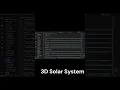 3D Solar System Project in JavaScript Three js Web Development Project
