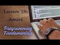 Lecture 18 - Arrays C
