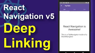 React Navigation 5 in React Native Part 3 - Deep Linking Between Apps