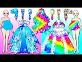 Download Lagu Pink vs Blue Barbie Rainbow Hair \u0026 Dress Up - Barbie Hair Makeover Handmade - Woa Doll Channel
