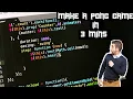 Make Pong Game In Just 3 mins Java Script Strange Coding