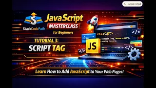 JavaScript Masterclass for Beginners - Tutorial 3 Script Tag