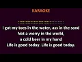 Zac Brown Band - Toes KARAOKE