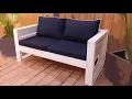 DIY Modern Outdoor Sofa from 2x4 s - Cheap and Easy
