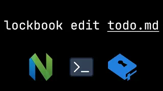 based terminal markdown notes with neovim and lockbook - ep3