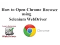 Selenium Tutorial for Beginners How to run Selenium WebDriver test cases in Chrome