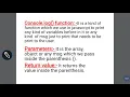 Console log function in javascript