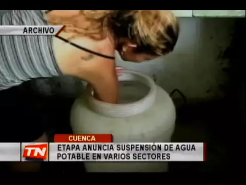Etapa anuncia suspensión de agua potable en varios sectores