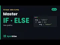 Python if else Explained Two-Way Decisions Zero to Pro
