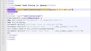 Lower Case in String Using jQuery